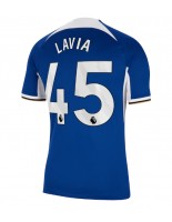 Chelsea Romeo Lavia #45 Domácí Dres 2023-24 Krátký Rukáv